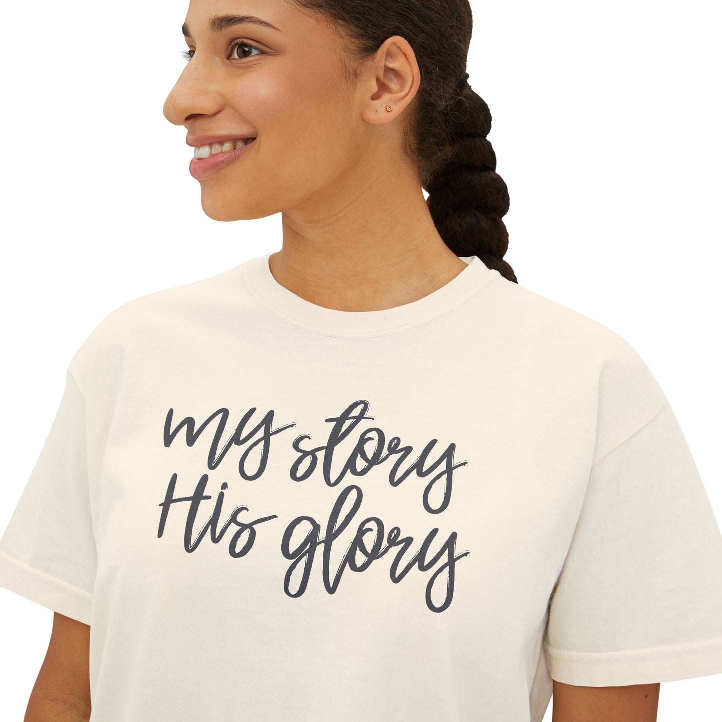 My Story His Glory Boxy Tee