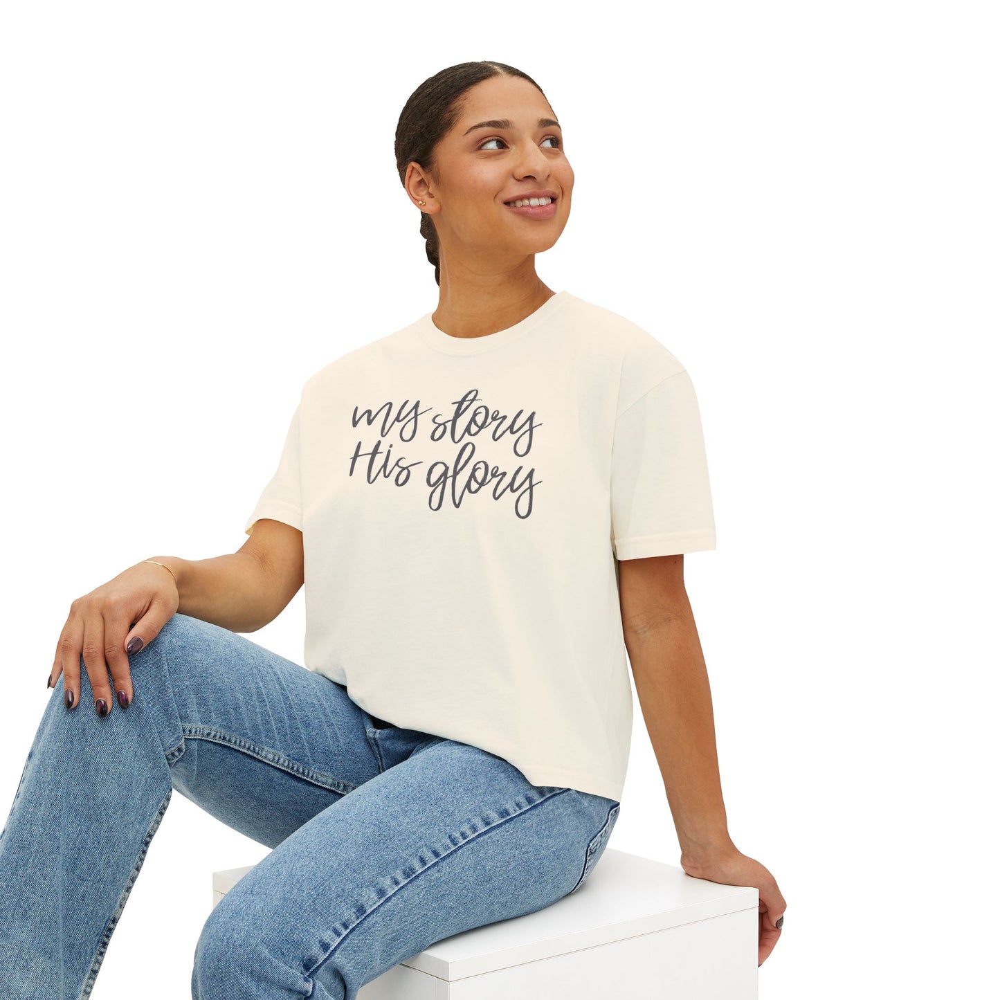 My Story His Glory Boxy Tee