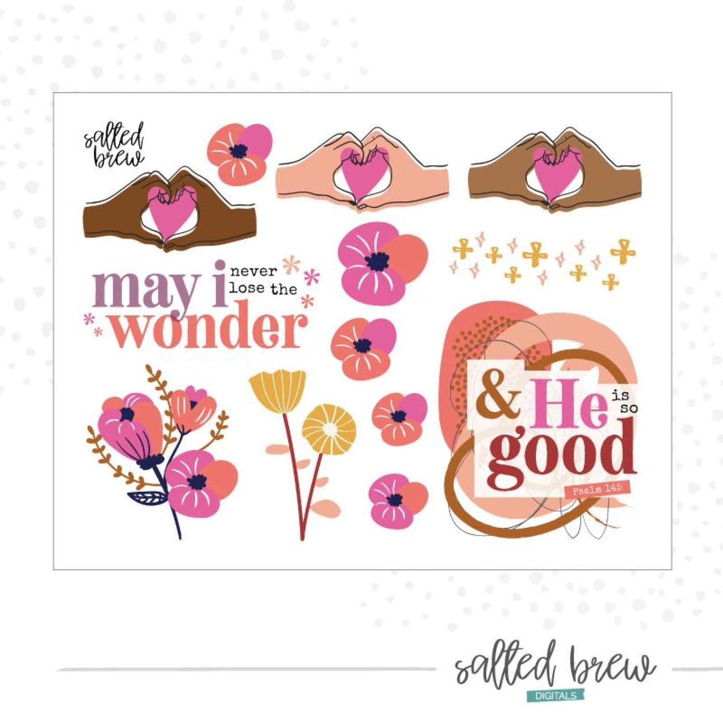 Everyday Wonder - Salted Brew - Bible Journaling Digital Download - Digitals