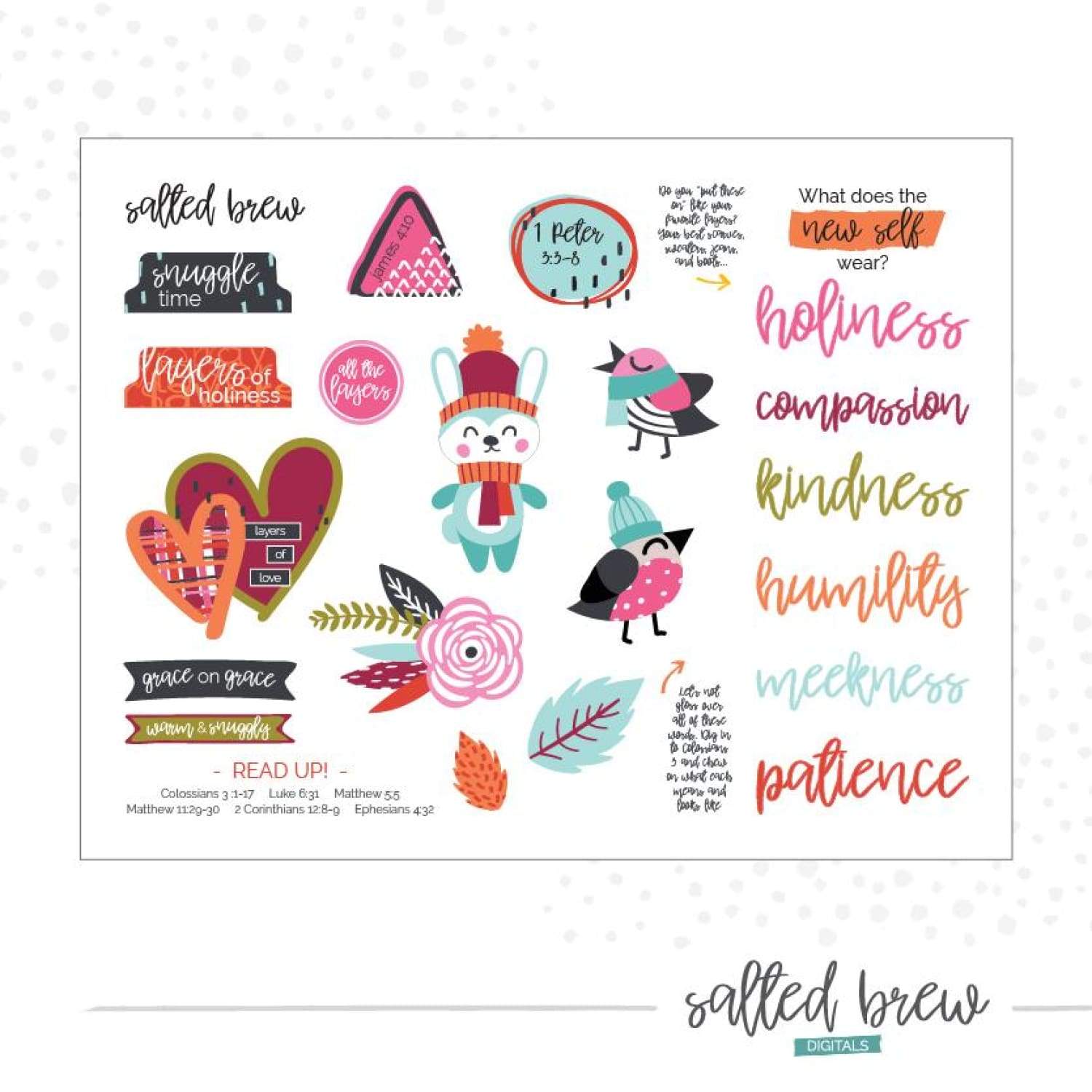 Bible Journaling Stickers for Sale
