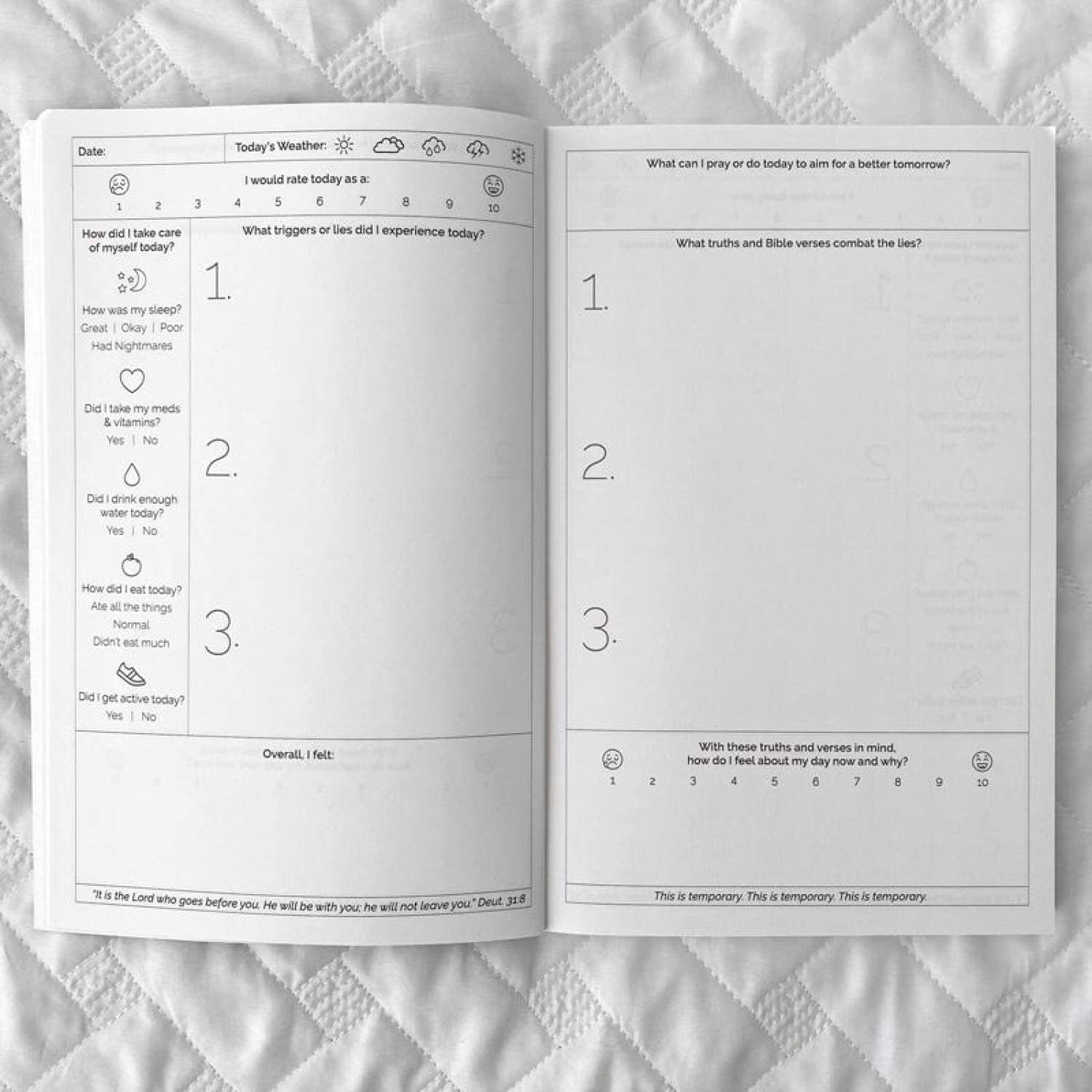 Not Today, Depression: A Guided Journal with Prompts and