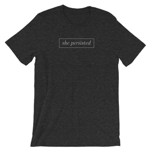 She Persisted Tee - Dark Grey Heather / XS - T-Shirt