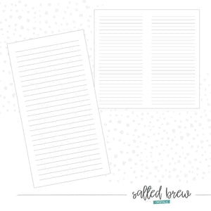 Traveler’s Notebook Lined Paper Insert - FREEBIE - Digitals