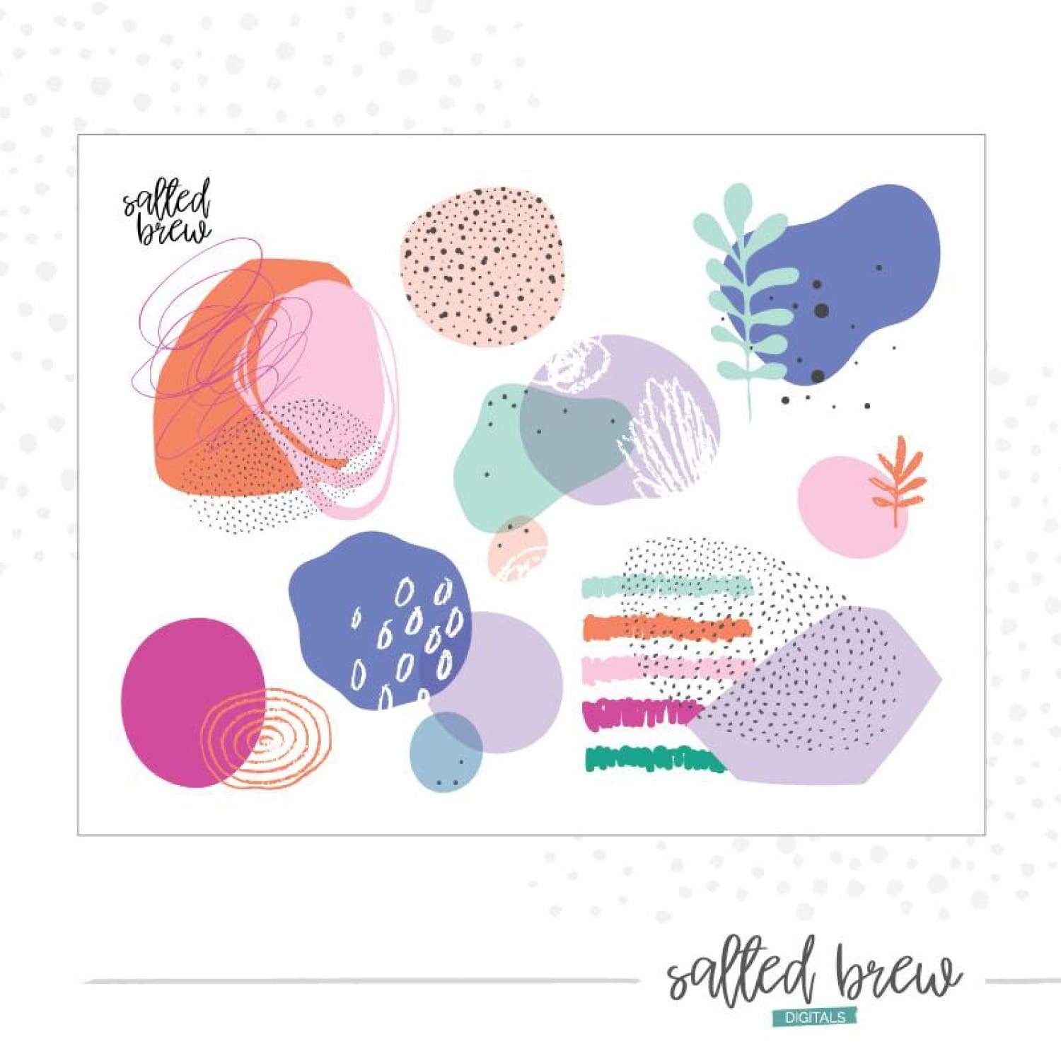 Whimsy Art Marks 2 - Salted Brew - Bible Journaling Digital Download - Digitals